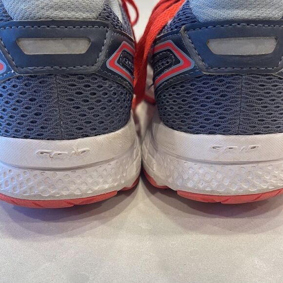 SAUCONY cohesion 11 women’s sneakers size 8.5 good shape, gray with orange. - Picture 6 of 7